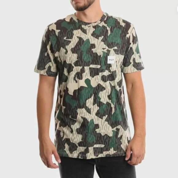 Huf Men's Pocket T-Shirt Camo Size Medium‎ - Picture 2 of 11